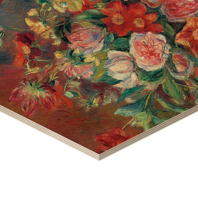 Wanddeko rot Auguste Renoir - Blumenvase