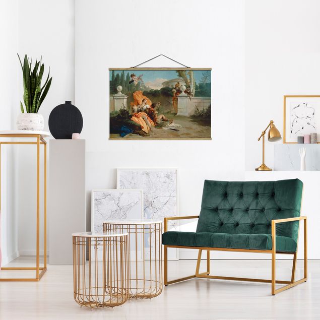 Wanddeko Wohnzimmer Giovanni Battista Tiepolo - Rinaldo und Armida