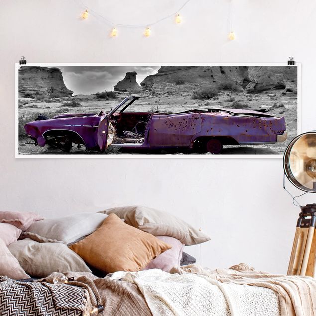 Wanddeko Schlafzimmer Pink Cadillac