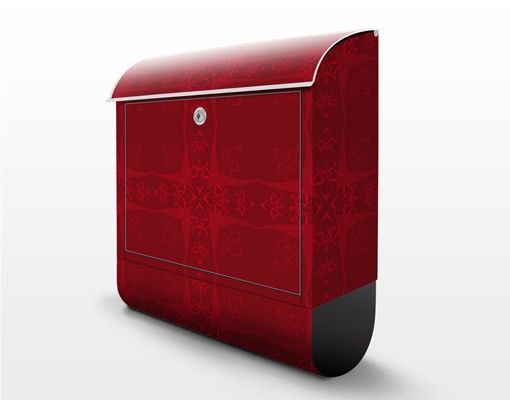 Postkasten rot Rotes Orient Ornament