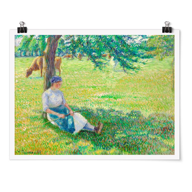 Wanddeko Flur Camille Pissarro - Kuhhirtin