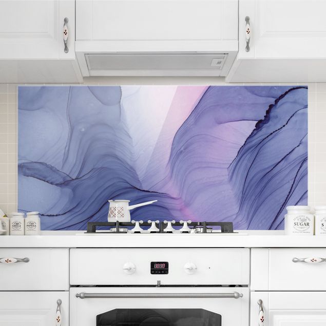 Küche Dekoration Meliertes Violett