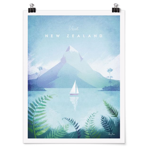 Wanddeko Flur Reiseposter - Neuseeland