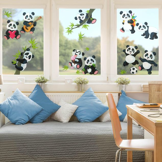 Deko Kinderzimmer Pandabären Mega Set