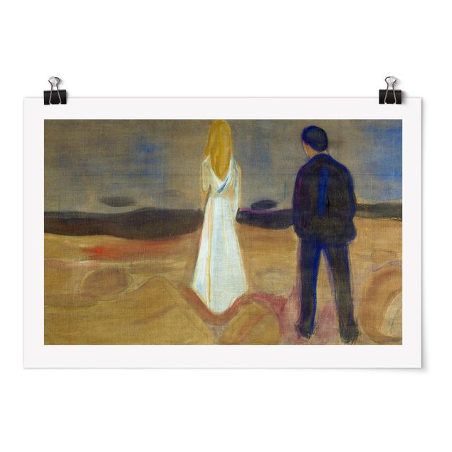 Post Impressionismus Bilder Edvard Munch - Zwei Menschen