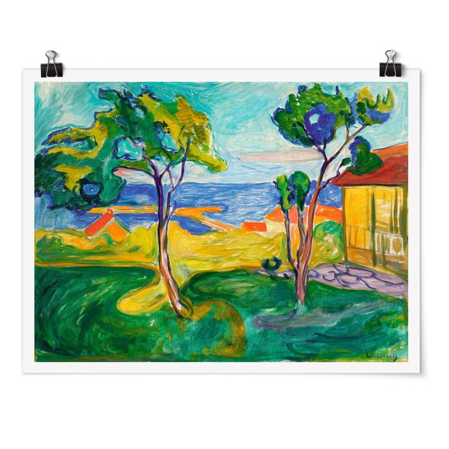 Post Impressionismus Bilder Edvard Munch - Der Garten