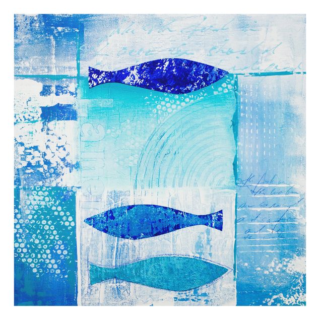 Deko Tiere Fish in the blue