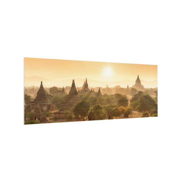 Deko Asia Sonnenuntergang über Bagan