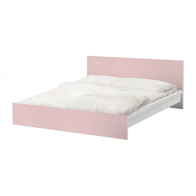 Möbelfolie für IKEA Malm Bett niedrig 140x200cm - Klebefolie Colour Rose