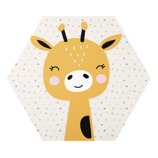 Wanddeko Babyzimmer Baby Giraffe