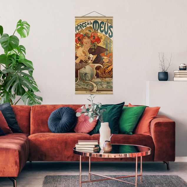 Wanddeko Küche Alfons Mucha - Plakat für La Meuse Bier