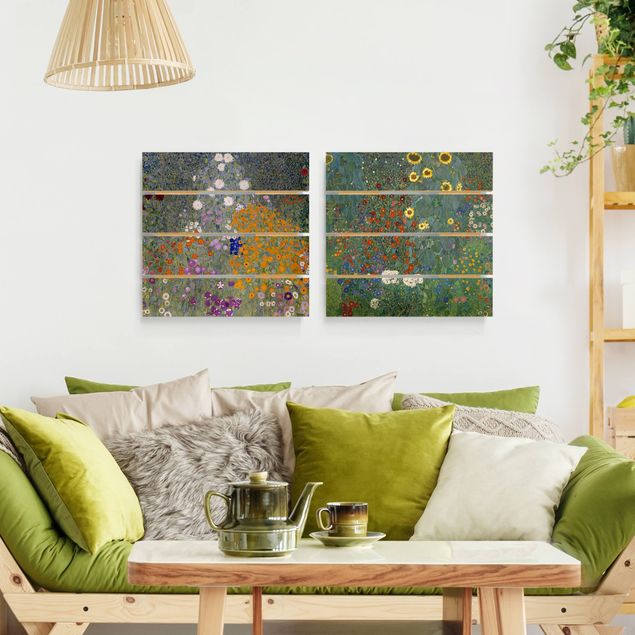 Wanddeko Schlafzimmer Gustav Klimt - Im grünen Garten