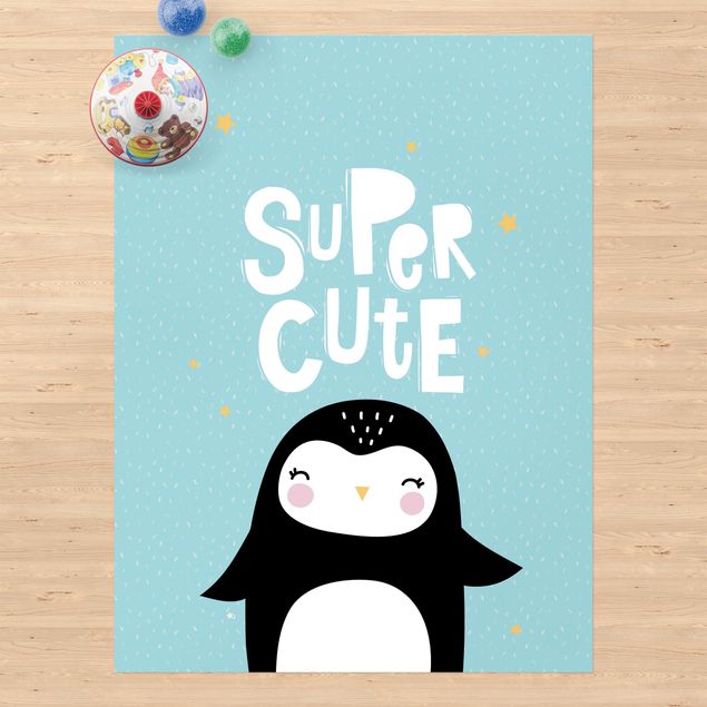 Wanddeko Büro Super Cute Pinguin