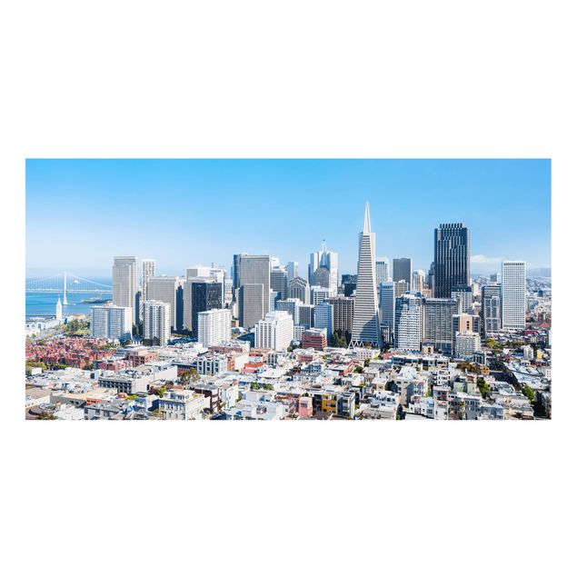Wanddeko Amerika San Francisco Skyline