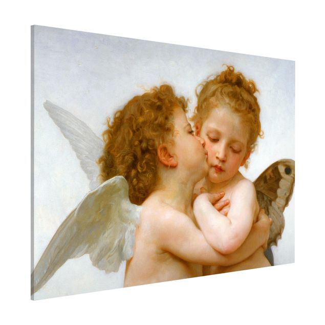 Wanddeko beige William Adolphe Bouguereau - Der erste Kuss