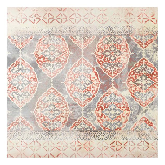 Wanddeko Orientalisch Persisches Vintage Muster in Indigo III