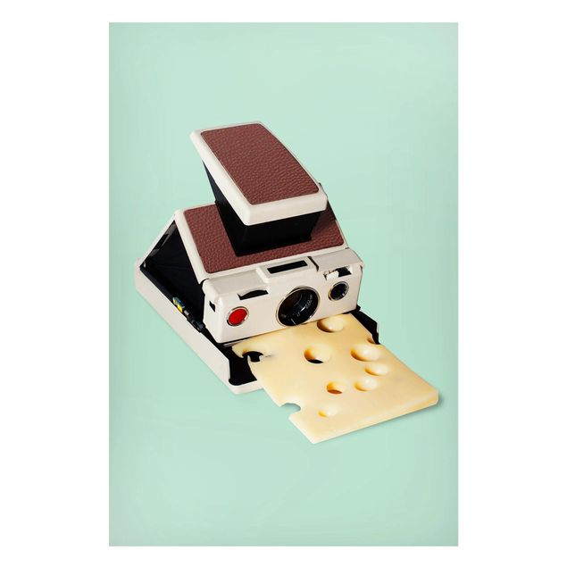 Wanddeko Küche Kamera mit Käse
