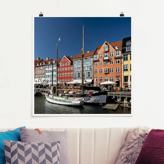 Wanddeko Küche Hafen in Kopenhagen