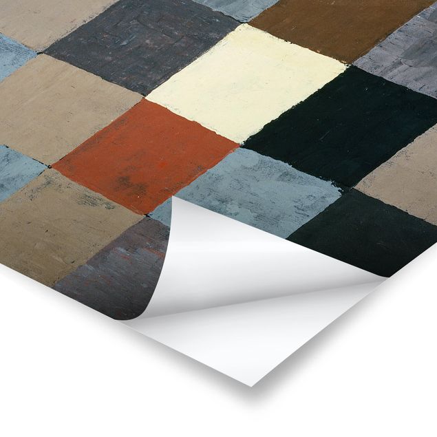 Wanddeko über Sofa Paul Klee - Farbtafel