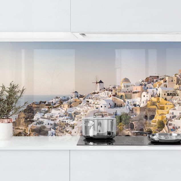 Wanddeko Küche Oia Panorama