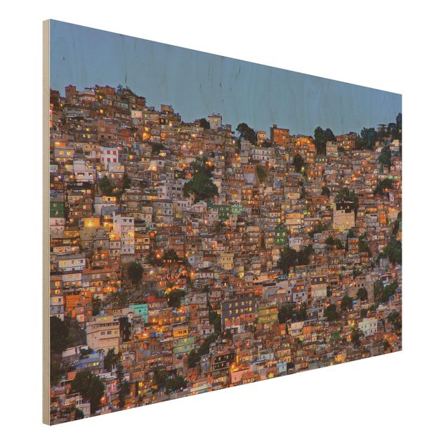 Wohndeko Architektur Rio de Janeiro Favela Sonnenuntergang