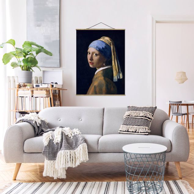 Wanddeko Schlafzimmer Jan Vermeer van Delft - Das Mädchen mit dem Perlenohrgehänge