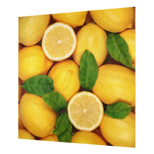 Wanddeko Fotografie Saftige Zitronen
