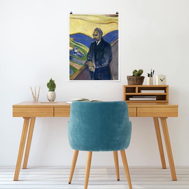 Wanddeko Flur Edvard Munch - Porträt Nietzsche