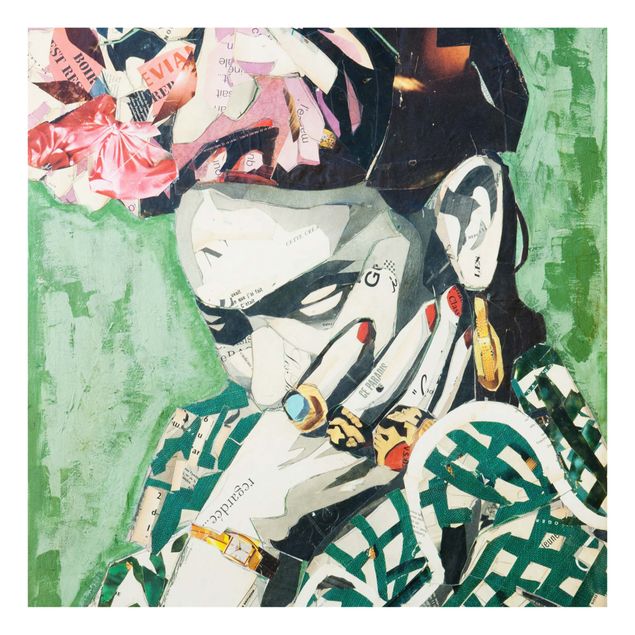 Wohndeko Frau Frida Kahlo - Collage No.3