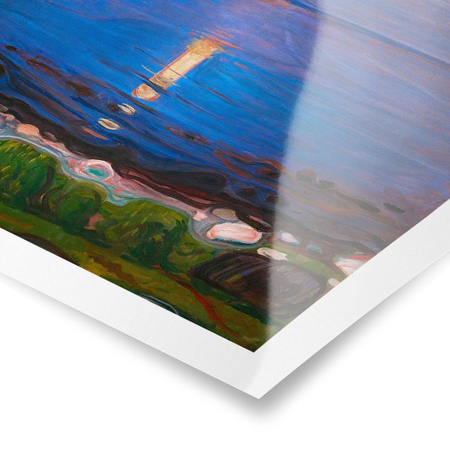 Wanddeko Esszimmer Edvard Munch - Sommernacht am Meeresstrand