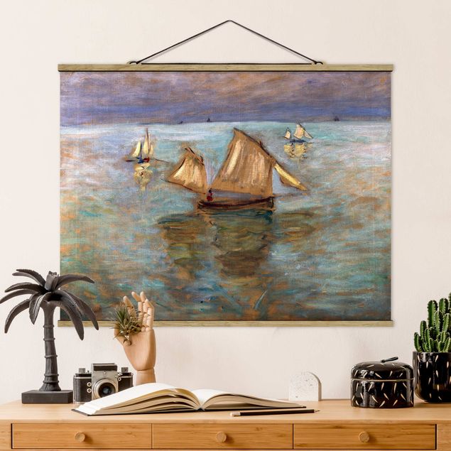 Wanddeko braun Claude Monet - Fischerboote
