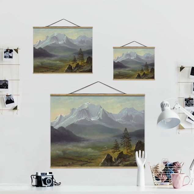 Wanddeko grün Albert Bierstadt - Mont Blanc