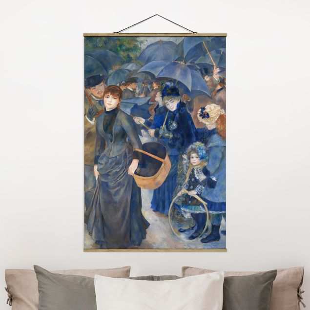 Wanddeko blau Auguste Renoir - Die Regenschirme
