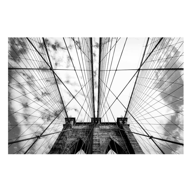 Wandbilder New York Brooklyn Bridge in Perspektive