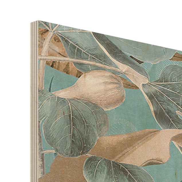 Wohndeko Pflanzen Vintage Collage - Paradiesvögel