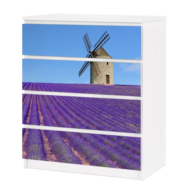 Wanddeko Praxis Lavendelduft in der Provence