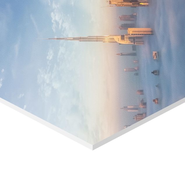 Wanddeko Treppenhaus Dubai über den Wolken