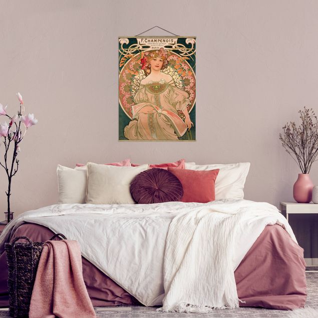 Wanddeko Wohnzimmer Alfons Mucha - Plakat für F. Champenois