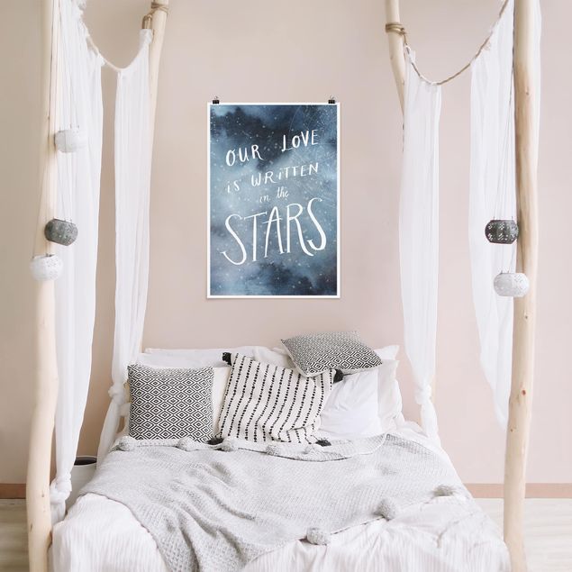 Wanddeko Schlafzimmer Himmlische Liebe - Sterne