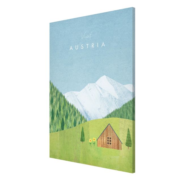 Wanddeko grün Reiseposter - Austria