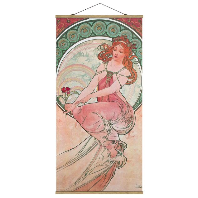 Wanddeko Flur Alfons Mucha - Vier Künste - Die Malerei