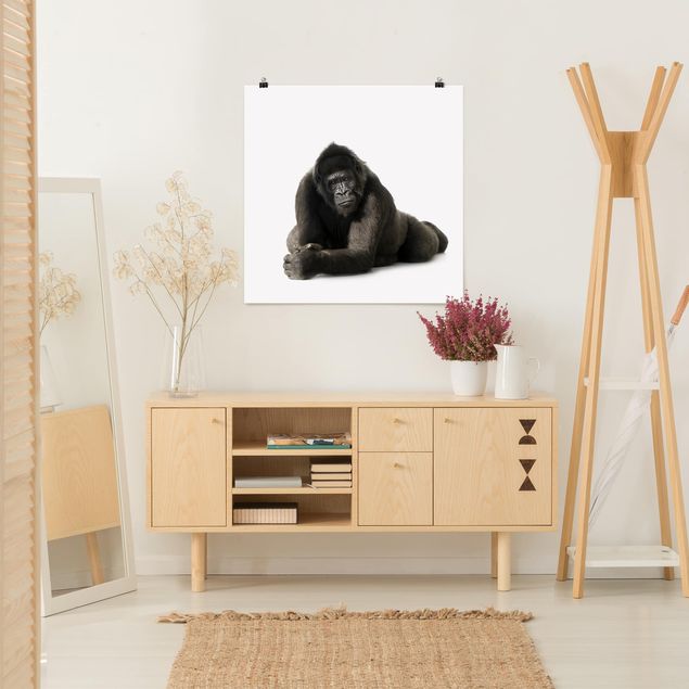 Kinderzimmer Deko Liegender Gorilla II