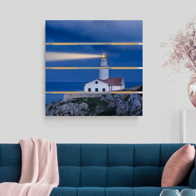 Wanddeko blau Lighthouse At Far De Capdepera