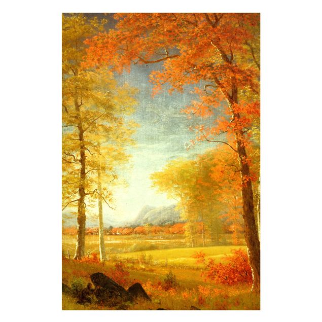 Wandbilder New York Albert Bierstadt - Herbst in Oneida County, New York