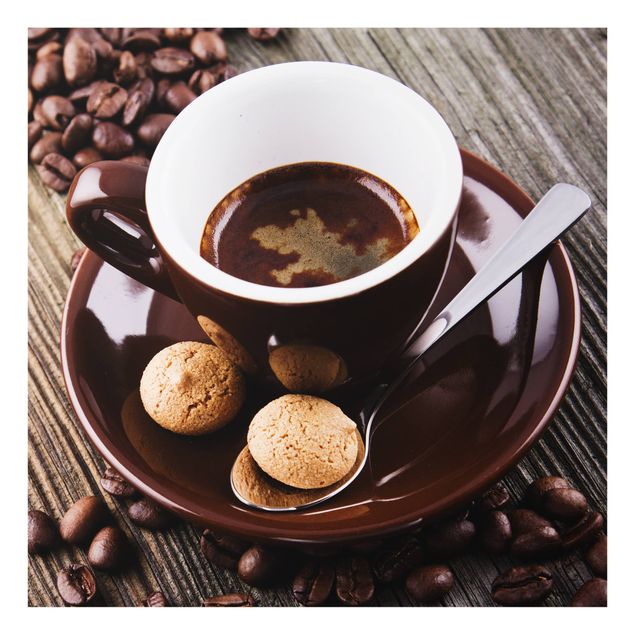 Deko Kaffee Kaffeetasse mit Kaffeebohnen