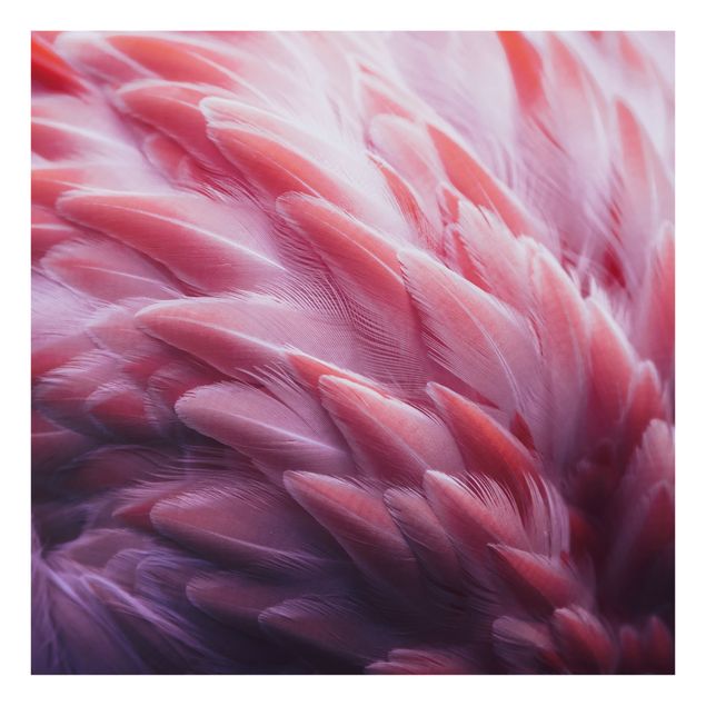 Deko Tropisch Flamingofedern Close-up