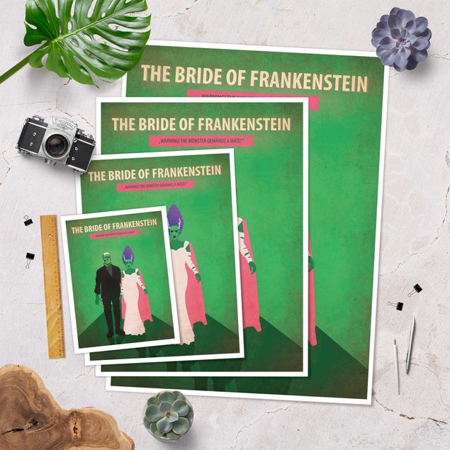 Wanddeko über Bett Filmposter The Bride of Frankenstein