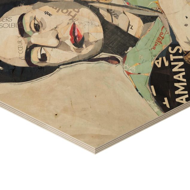 Wanddeko draußen Frida Kahlo - Collage No.4