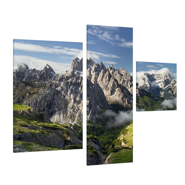 Wanddeko Esszimmer Italienische Alpen
