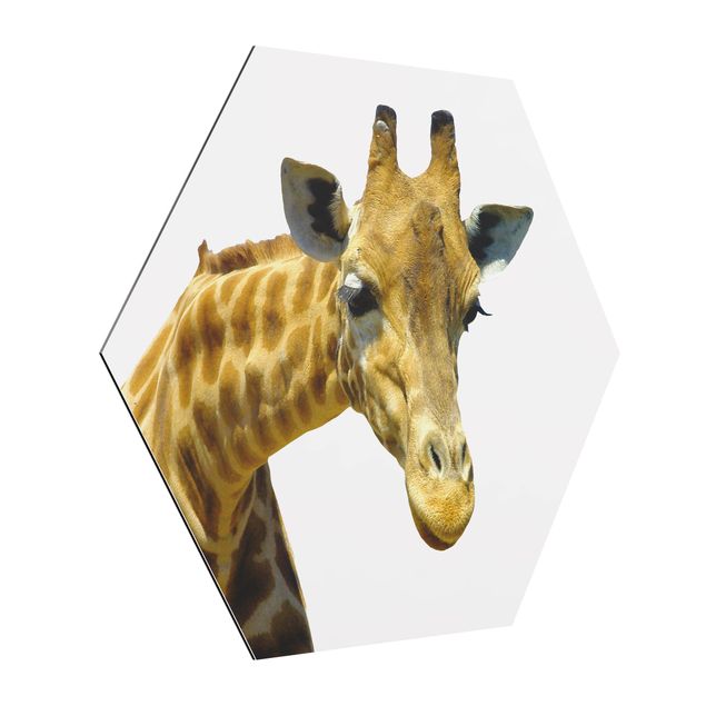 Wanddeko Esszimmer No.21 Neugierige Giraffe
